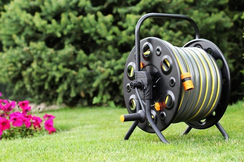 Котушка для поливального шланга металева Metal hose reel 1/2" (100 метрів) 3903 фото