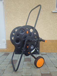 Візок для поливального шланга металевий Metal hose reel 1/2" (100 метрів) 3901 фото