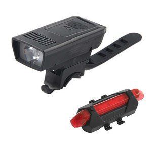 Фонарь велосипедный 1803-1-XPE, габарит 5LED, ЗУ micro USB, встроенный аккумулятор 7658 фото