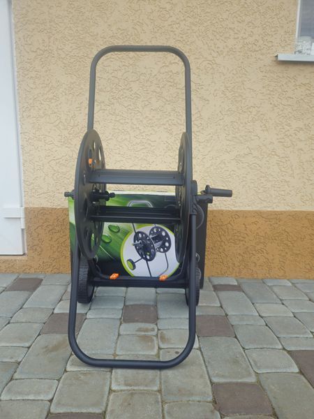 Тележка для поливочного шланга металлическая Metal hose reel 1/2" (100 метров) 3901 фото