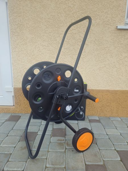 Тележка для поливочного шланга металлическая Metal hose reel 1/2" (100 метров) 3901 фото