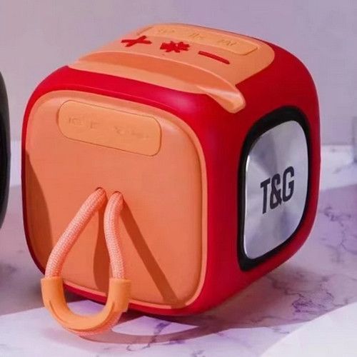 Bluetooth колонка TG359 з RGB підсвічуванням, FM-радіо, speakerphone, 15 Вт, Red 9963 фото