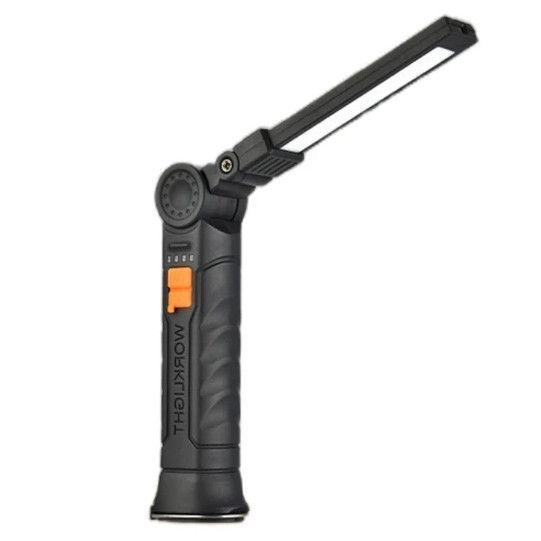 Ліхтар WORKLIGHT G52-LED+COB, акумуляторний, з індикацією заряду, магнітом, гаком та поворотом 180&deg;+180&deg; 9903 фото