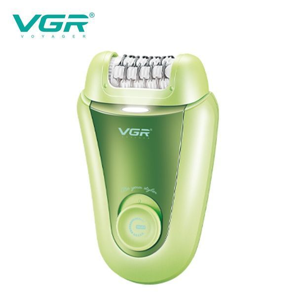 Епілятор VGR GREEN 2 в 1 V-758 з 2 насадками - для обличчя та тіла, зручний та ефективний 9237 фото