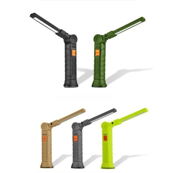 Ліхтар WORKLIGHT G52-LED+COB, акумуляторний, з індикацією заряду, магнітом, гаком та поворотом 180&deg;+180&deg; 9903 фото