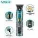 Професійний триммер VGR V-961 з LED-дисплеєм та 4 насадками 10536 фото 2