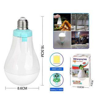Светодиодная LED лампочка с аккумулятором Yajia AP-2918, 30W, E27, 3x18650 10076 фото