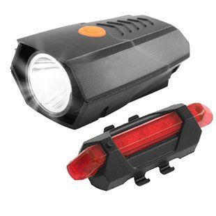 Фонарь велосипедный BSK-178-1-LM, STOP-5SMD, ЗУ micro USB, встроенный аккумулятор 7649 фото