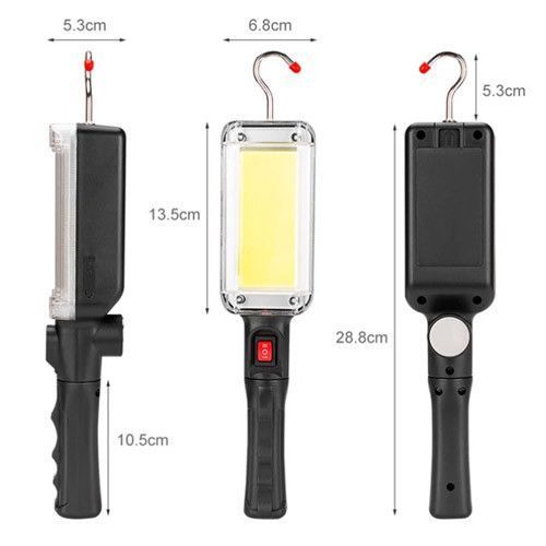 Ліхтар кемпінг ZJ-8859-COB-3, ЗП micro USB, 2x18650, магніт, гак 8868 фото
