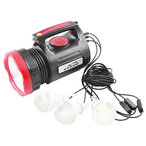 Ліхтар переносний Luxury 1908, 10W+22LED, FM радіо, power bank, TF card, со. панель (Yajia) 7528 фото