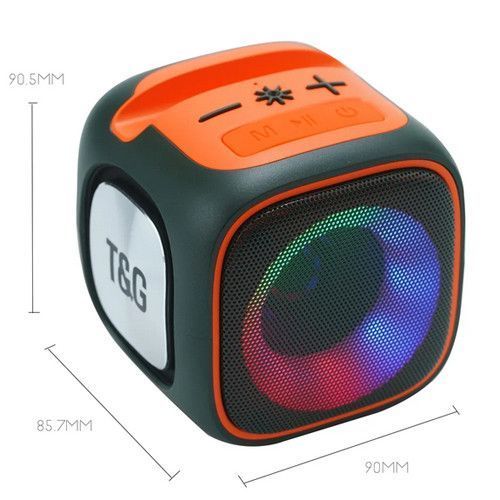 Bluetooth колонка TG359 з RGB підсвічуванням, FM-радіо, speakerphone, 15 Вт, Green 9961 фото