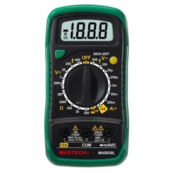 Цифровий мультиметр Mastech 830L MAS, універсальний тестер 11557 фото