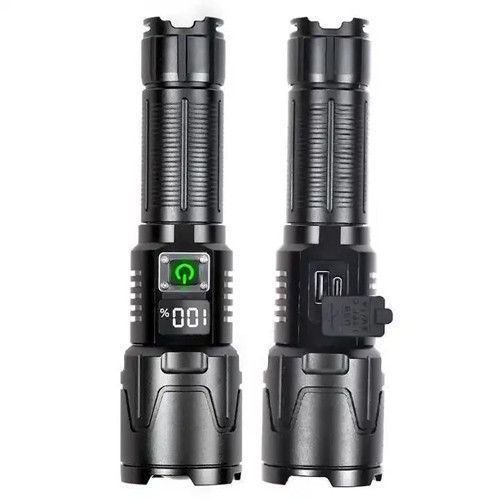 Фонарь PLD-2301 WHITE LASER LED PM30-TG, 1х18650/1х26650/3xAAA, power bank, индикация заряда, ЗУ Type-C, zoom 9508 фото