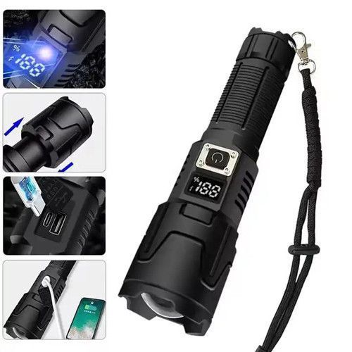 Фонарь PLD-2301 WHITE LASER LED PM30-TG, 1х18650/1х26650/3xAAA, power bank, индикация заряда, ЗУ Type-C, zoom 9508 фото
