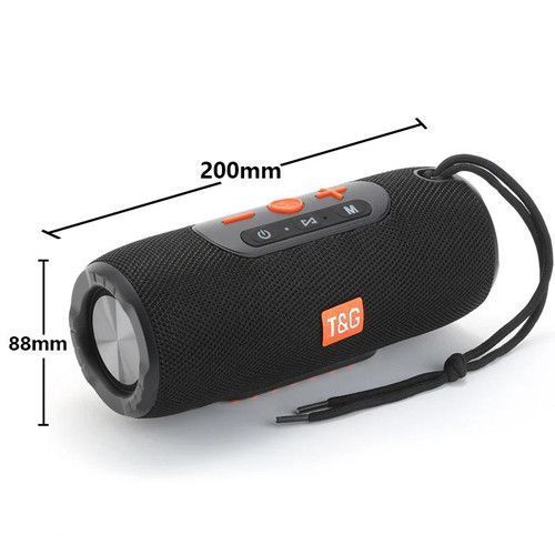 Bluetooth-колонка TG341, з функцією speakerphone, радіо, black 10050 фото