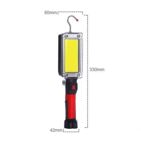 Фонарь кемпинг ZJ-8859-LED, ЗУ micro USB, 2x18650, магнит, крюк 8741 фото