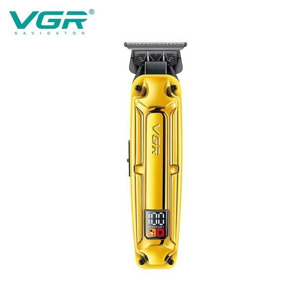 Акумуляторна машинка для стрижки (clipper) VGR V-904 GOLD, 4 насадки, 2000 mAh, LED display 11204 фото