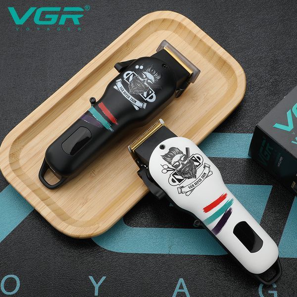 Машинка для стрижки VGR V-699 BLACK - 4 насадки, LED дисплей, акумуляторна 10529 фото