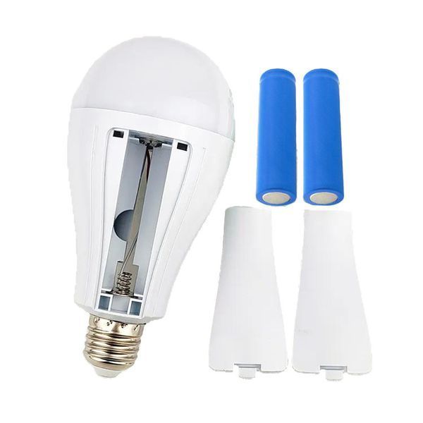 Світлодіодна LED лампа з акумулятором P921, 20W, E27, 2x18650 (Yajia) 10884 фото