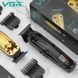 Акумуляторна машинка для стрижки (clipper) VGR V-904 GOLD, 4 насадки, 2000 mAh, LED display 11204 фото 4