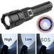 Фонарь PLD-2301 WHITE LASER LED PM30-TG, 1х18650/1х26650/3xAAA, power bank, индикация заряда, ЗУ Type-C, zoom 9508 фото 10
